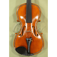 Vioara 4/4 Gliga Special (maestru), spate intreg, intarsie os si abanos - Copie "Hellier" 1679 